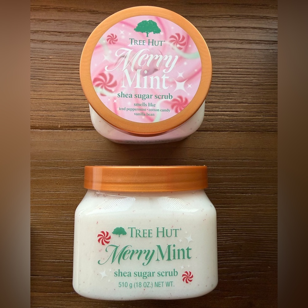 Tree Hut Merry Mint Shea Sugar Scrub - Set of 2 - Picture 2 of 3